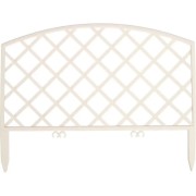 Садовое ограждение ПОЛИМЕРСАД Забор декоративный №6 ПС-ЗД6-бел