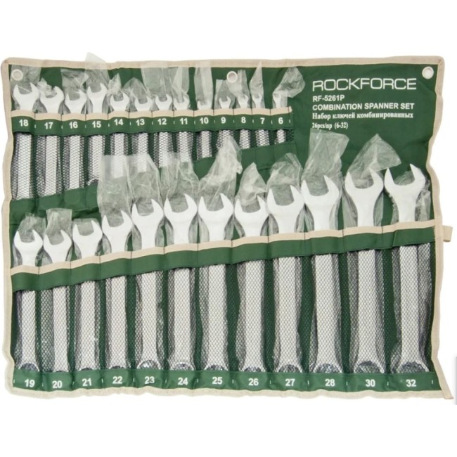 Набор комбинированных ключей Rockforce RF-5261P