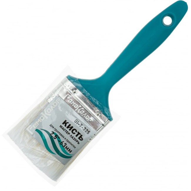 Плоская кисть РемоКолор Гамма Лазурь 01-7-325