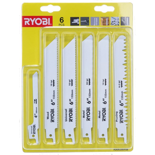 Полотна для сабельной пилы Ryobi RAK06RB Полотна для сабельной пилы Ryobi RAK06RB