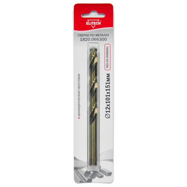 Сверло для металла Elitech 1820.066300