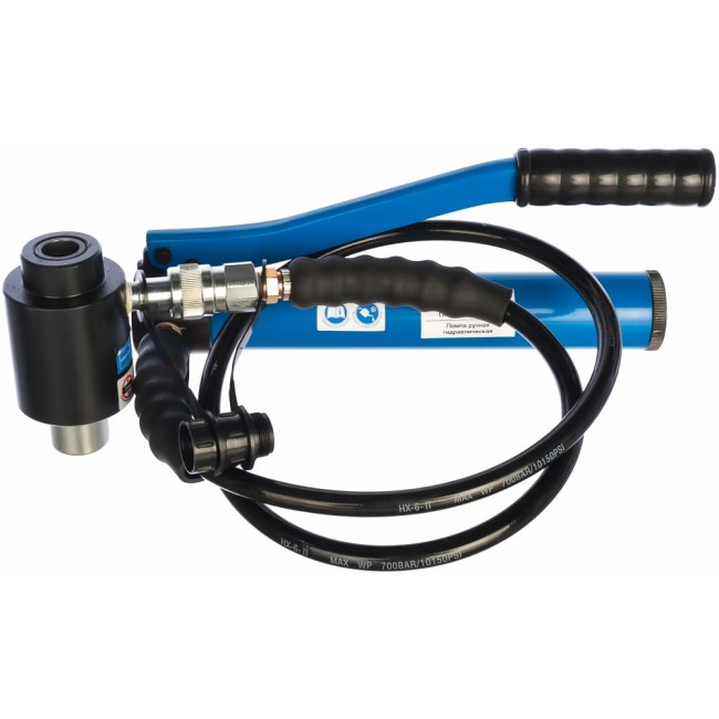 Помповый гидравлический пресс для пробивки отверстий КВТ ПГПО-60 53137