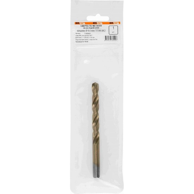 Сверло по металлу NOVOCRAFT T3380901