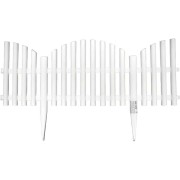 Садовое ограждение ПОЛИМЕРСАД Забор декоративный №9 ПС-ЗД9-бел