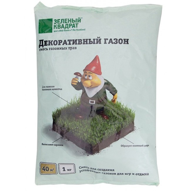 Семена газона Зеленый квадрат Декоративный 4607160331171