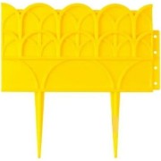 Садовый бордюр ПОЛИМЕРСАД Для цветников ПС-Б02-желт