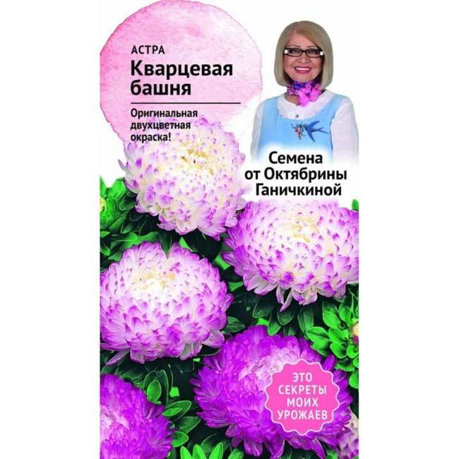 Астра семена ОКТЯБРИНА ГАНИЧКИНА Кварцевая башня 119221