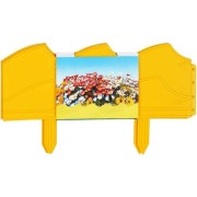 Садовый бордюр ПОЛИМЕРСАД Волна ПС-Б07-желт