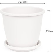 Цветочный горшок ЗПИ "Альтернатива" Афина М6543