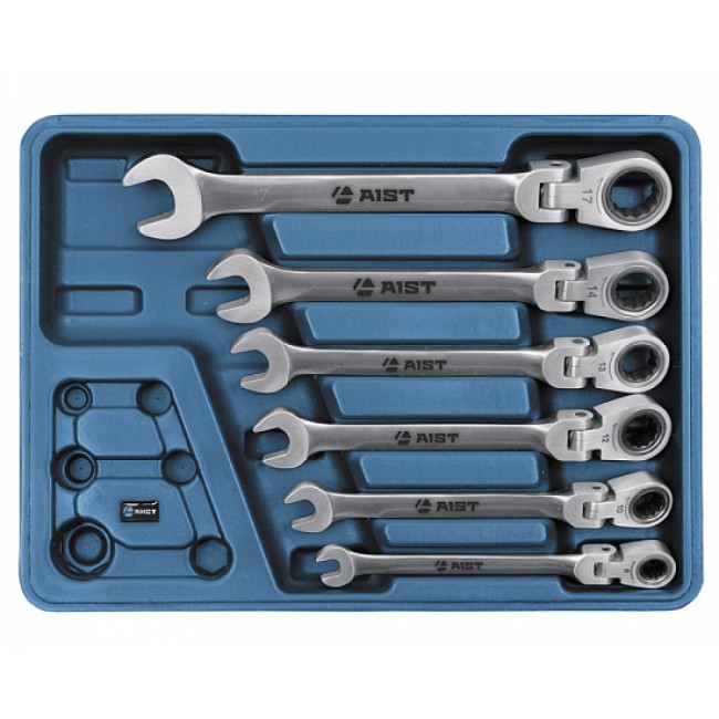 Набор трещоточных комбинированных ключей AIST 0010406B-X 00-00002390