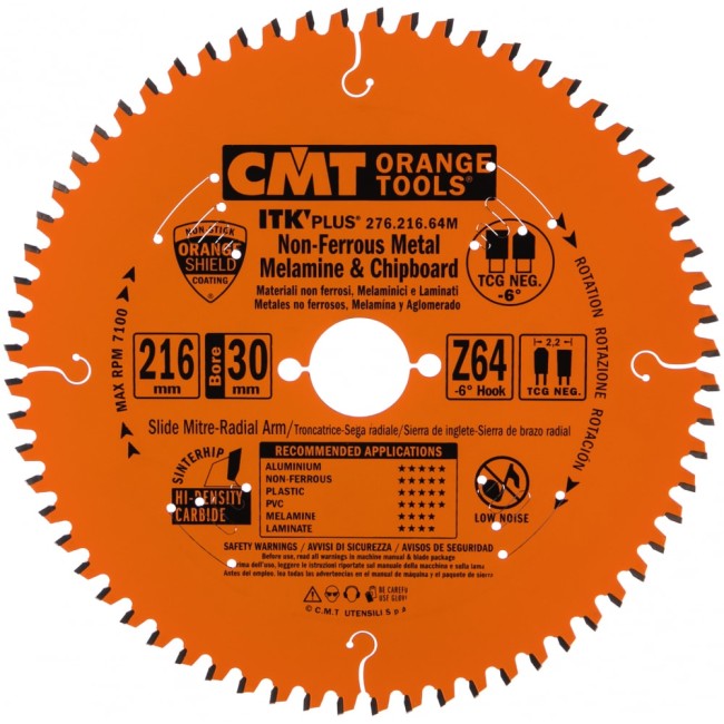 Пильный диск по алюминию CMT NEG -6 276.216.64M