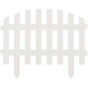 Садовое ограждение ПОЛИМЕРСАД Забор декоративный №2 ПС-ЗД2-бел