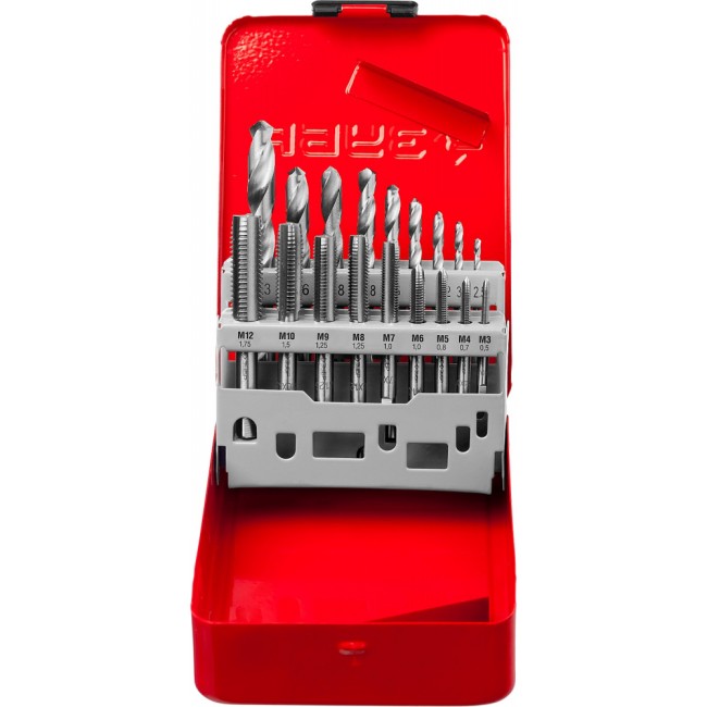 Набор метчиков и сверл ЗУБР МАСТЕР 28115-H18_z01