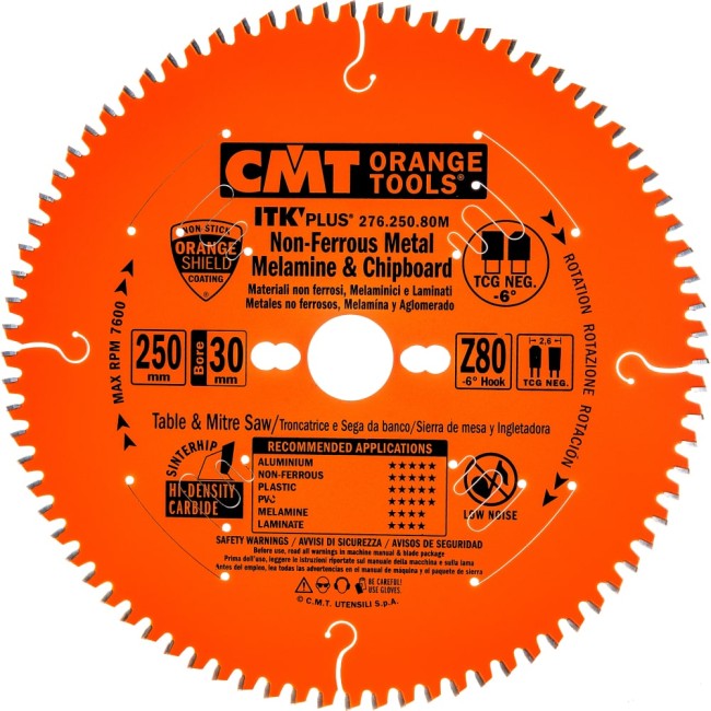 Пильный диск по алюминию CMT NEG -6 276.250.80M
