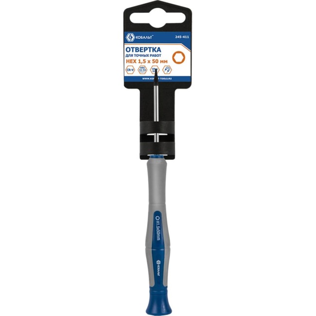 Отвертка для точных работ КОБАЛЬТ Ultra Grip 245-411