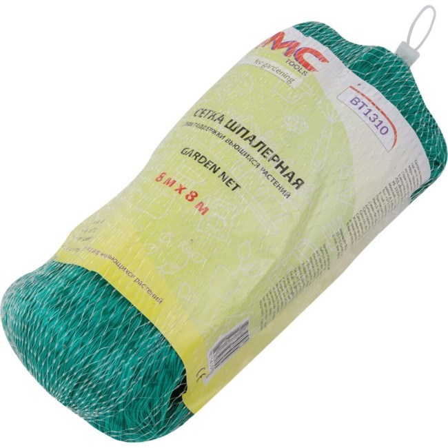 Сетка шпалерная для вьющихся растений 8м х 8м WMC TOOLS WMC-BT1310