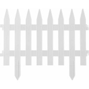 Садовое ограждение ПОЛИМЕРСАД Забор декоративный №1 ПС-ЗД1-бел