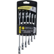 Набор накидных трещоточных ключей Эврика ER-62006 Набор накидных трещоточных ключей Эврика ER-62006