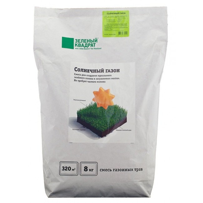Семена газона Зеленый квадрат Солнечный 4607160331515