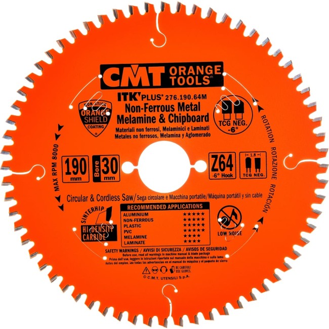 Пильный диск по алюминию CMT NEG -6 276.190.64M