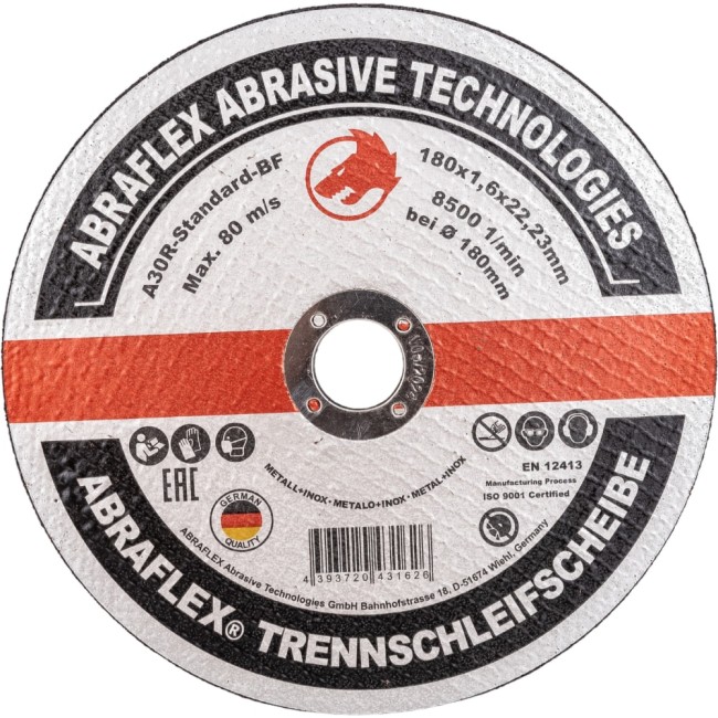 Отрезной круг по металлу и нержавейке Abraflex А180162223