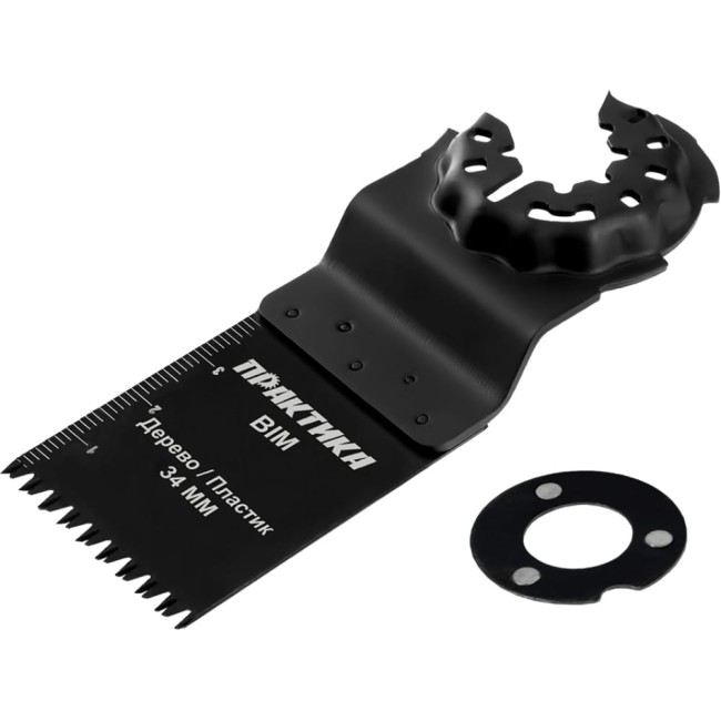 Режущая насадка для МФИ, по металлу и дереву ПРАКТИКА пазовая прямая, BiM, 34 мм, крупный зуб 240-195 Режущая насадка для МФИ, по металлу и дереву ПРАКТИКА пазовая прямая, BiM, 34 мм, крупный зуб 240-195