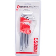Набор Г-образных шестигранных ключей INTERTOOL HT-0603 Набор Г-образных шестигранных ключей INTERTOOL HT-0603