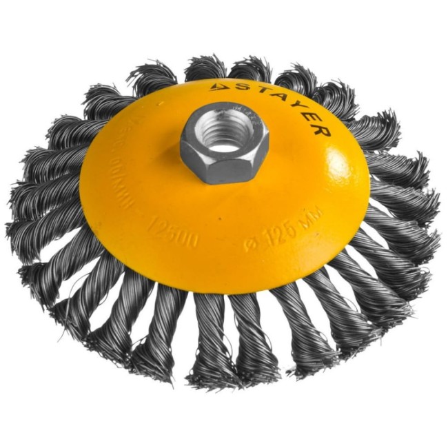 Коническая щетка для ушм STAYER 35135-125