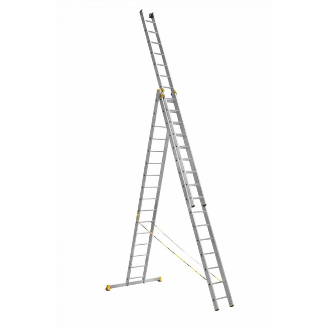 Алюминиевая трехсекционная лестница Алюмет Серия Р3 9316