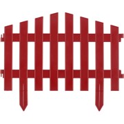 Садовое ограждение ПОЛИМЕРСАД Забор декоративный №5 ПС-ЗД5-терракот