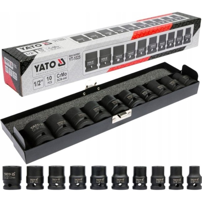 Набор торцевых головок YATO YT-1025