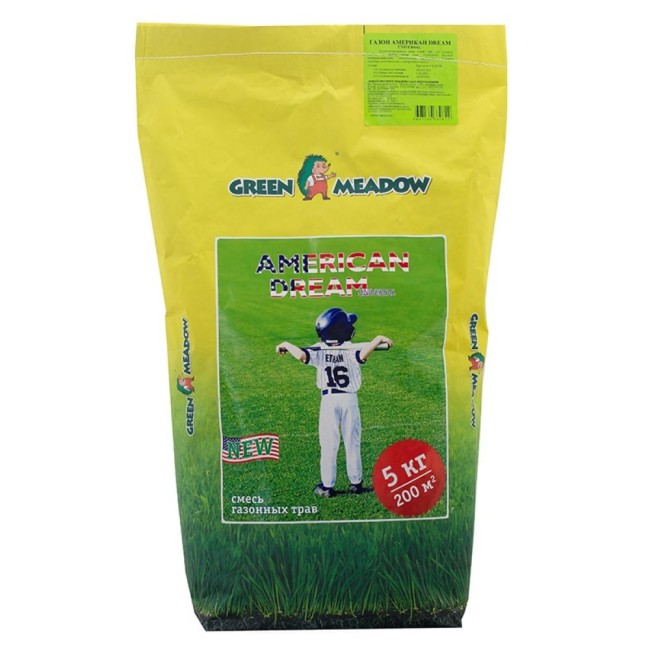 Семена газона GREEN MEADOW American Dream Универсальный темнозеленый газон 4607160330822 Семена газона GREEN MEADOW American Dream Универсальный темнозеленый газон 4607160330822