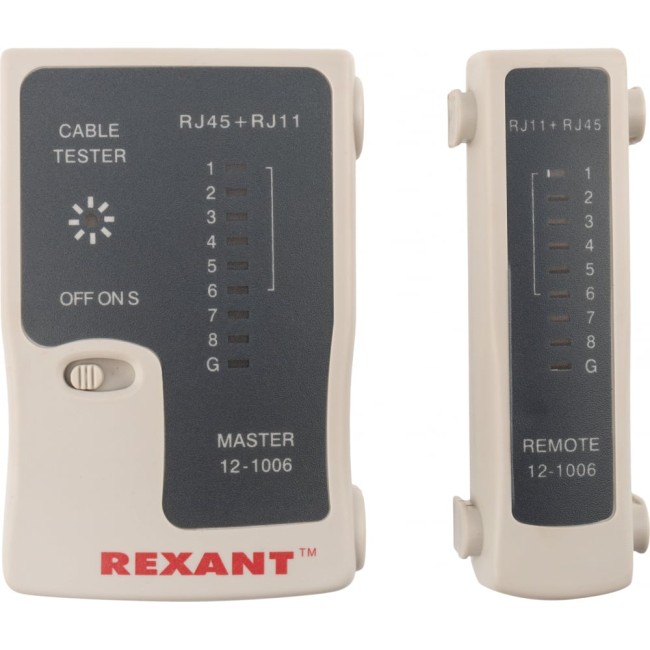 Тестер кабеля RJ-45+RJ-11 REXANT HT-C004 TL-468 12-1006