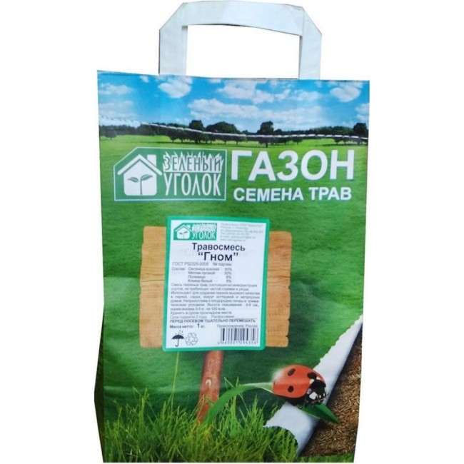 Травосмесь газона семена Зеленый уголок Гном 4660001294356