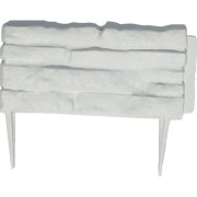 Садовый бордюр ПОЛИМЕРСАД Дикий камень ПС-Б08-мрамор