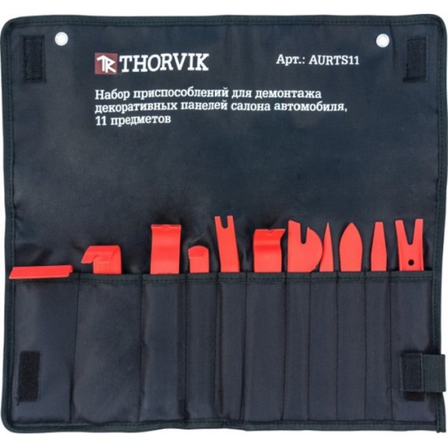 Набор приспособлений для демонтажа декоративных панелей салона автомобиля THORVIK AURTS11 52798 Набор приспособлений для демонтажа декоративных панелей салона автомобиля THORVIK AURTS11 52798