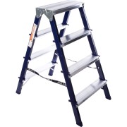 Двухсторонняя стальная стремянка Алюмет M8204 Двухсторонняя стальная стремянка Алюмет M8204