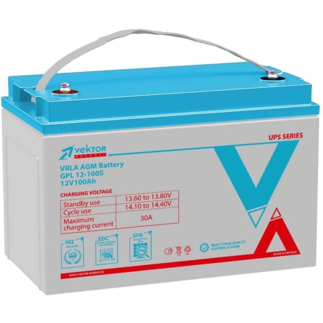 Аккумуляторная батарея Vektor Energy GPL 12-100S 51330