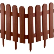 Садовое ограждение ПОЛИМЕРСАД Забор декоративный №7 ПС-ЗД7-терракот