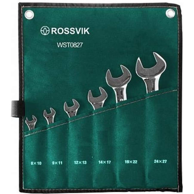 Набор рожковых ключей Rossvik WST0827