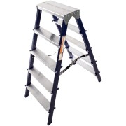 Двухсторонняя стальная стремянка Алюмет M8205 Двухсторонняя стальная стремянка Алюмет M8205