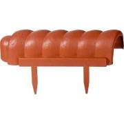 Садовый бордюр ПОЛИМЕРСАД Улитка ПС-Б04-терракот