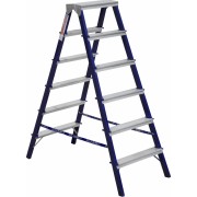 Двухсторонняя стальная стремянка Алюмет M8206 Двухсторонняя стальная стремянка Алюмет M8206