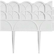 Садовый бордюр ПОЛИМЕРСАД Для цветников ПС-Б02-бел