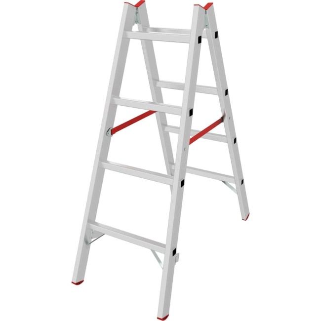 Индустриальная двухсторонняя алюминиевая стремянка Новая Высота NV5123 5123204 Индустриальная двухсторонняя алюминиевая стремянка Новая Высота NV5123 5123204