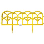 Садовое ограждение ПОЛИМЕРСАД Забор декоративный №10 ПС-ЗД10-желт