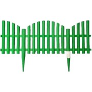 Садовое ограждение ПОЛИМЕРСАД Забор декоративный №9 ПС-ЗД9-зел
