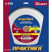 Алмазный диск ПРАКТИКА Эксперт-Керамогранит 032-607 Алмазный диск ПРАКТИКА Эксперт-Керамогранит 032-607