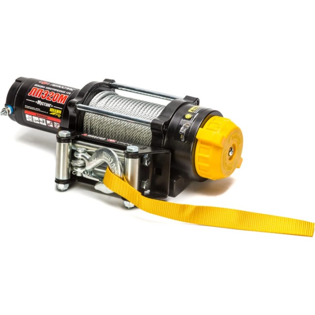 Лебедка для квадроцикла ЛПЭ20М Мустанг Автоспас 12В W1402