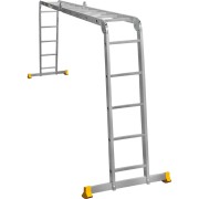 Алюминиевая двухсекционная шарнирная лестница Алюмет Серия Т4 Т 455